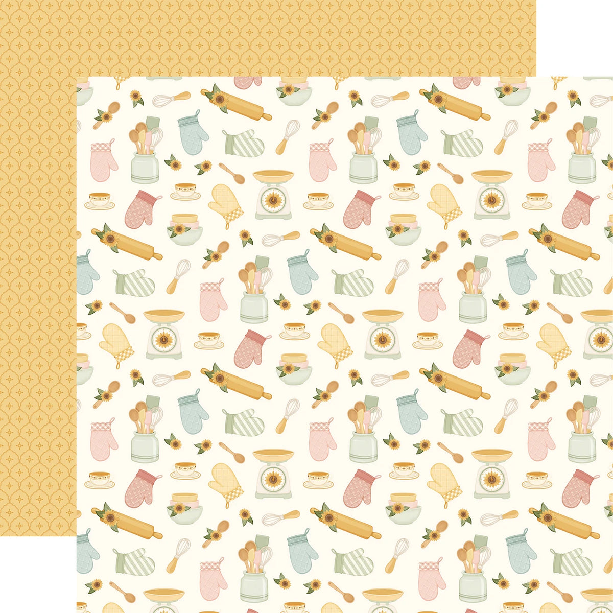 Carta Bella Home Sweet Home 12 x 12 Collection Kit cbhsh541016 Happy Kitchen Tools