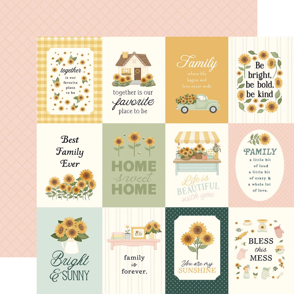 Carta Bella Home Sweet Home 12 x 12 Collection Kit cbhsh541016 Journaling Cards