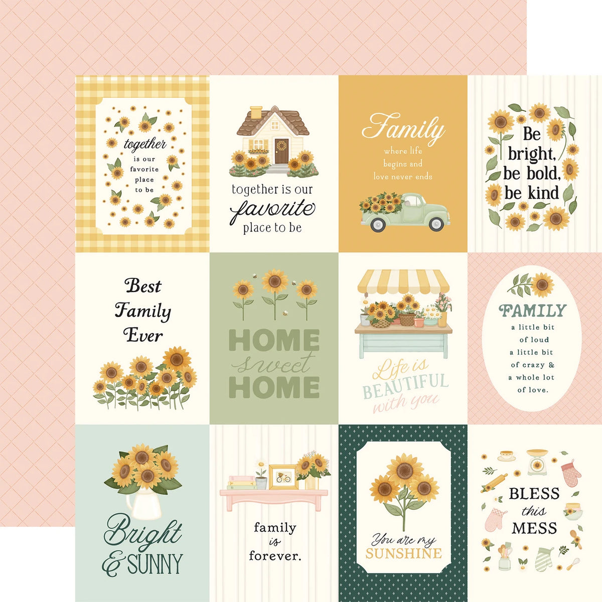 Carta Bella Home Sweet Home 12 x 12 Collection Kit cbhsh541016 Journaling Cards