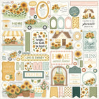 Carta Bella Home Sweet Home 12 x 12 Collection Kit cbhsh541016 Stickers