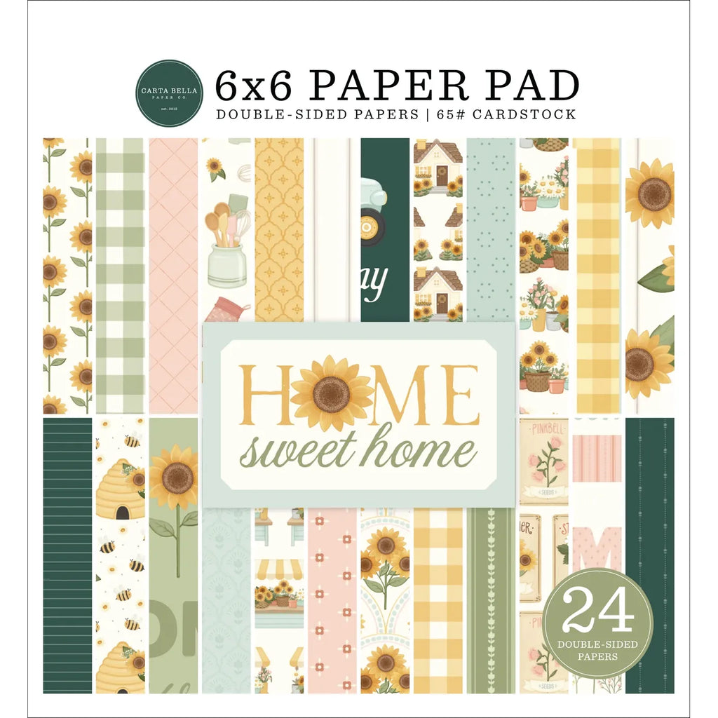 Carta Bella Home Sweet Home 6 x 6 Paper Pad cbhsh541023