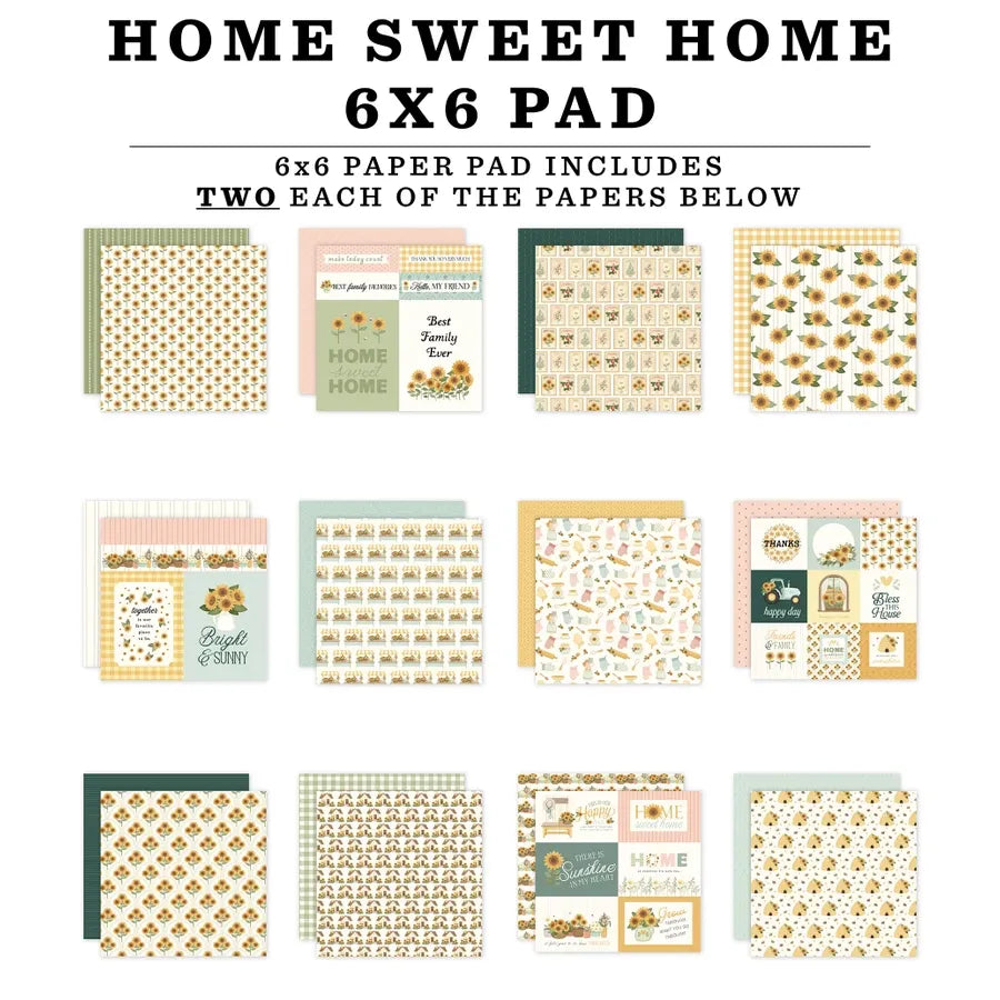 Carta Bella Home Sweet Home 6 x 6 Paper Pad cbhsh541023 Country Images