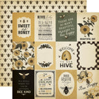 Carta Bella Honey Bee 12 x 12 Collection Kit cbhb450016 3X4 Journaling