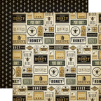 Carta Bella Honey Bee 12 x 12 Collection Kit cbhb450016 Honey Phrases
