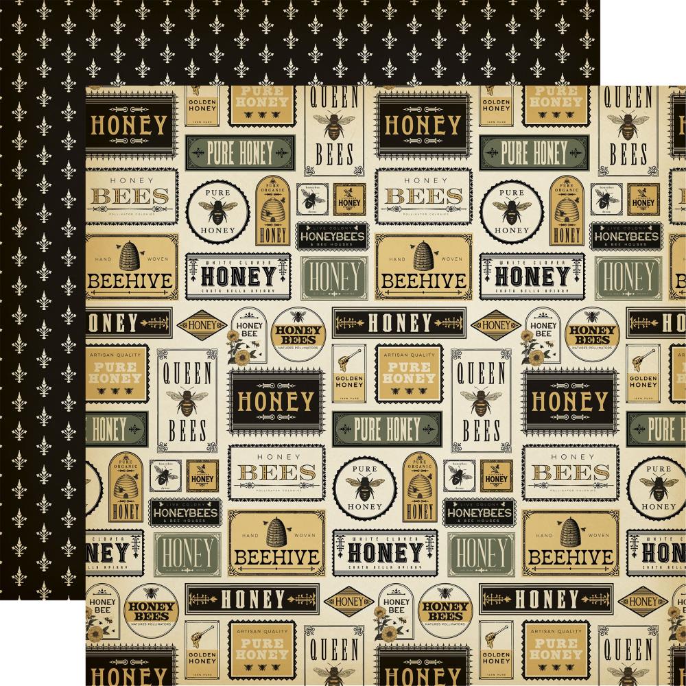 Carta Bella Honey Bee 12 x 12 Collection Kit cbhb450016 Honey Phrases