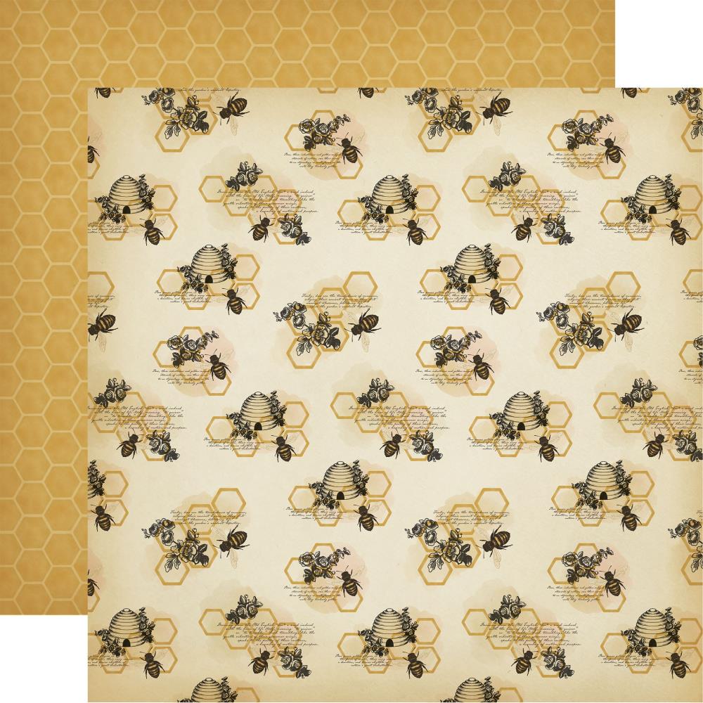 Carta Bella Honey Bee 12 x 12 Collection Kit cbhb450016 Honeycomb Clusters