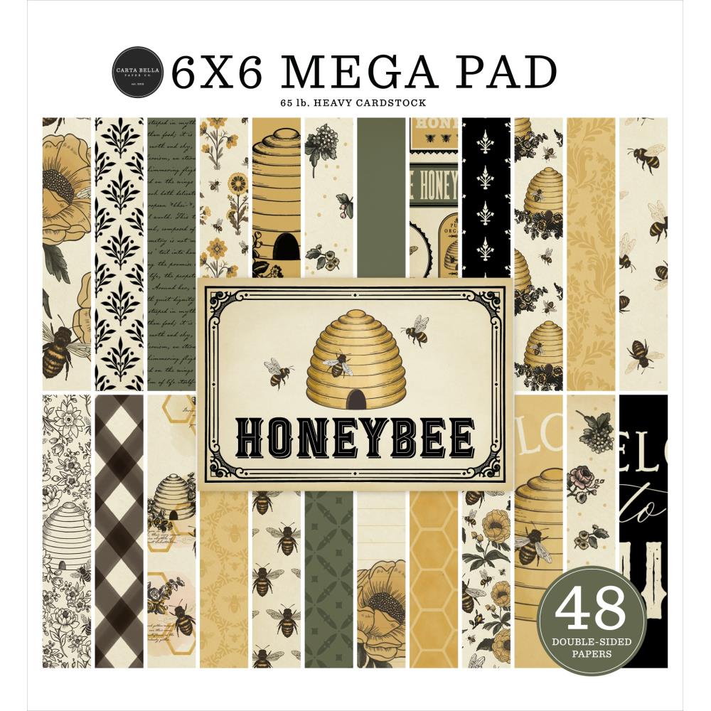 Carta Bella Honey Bee 6 x 6 Mega Paper Pad cbhb450031