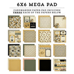 Carta Bella Honey Bee 6 x 6 Mega Paper Pad cbhb450031 Detailed Image