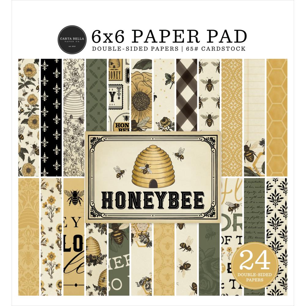 Carta Bella Honey Bee 6 x 6 Paper Pad cbhb450023