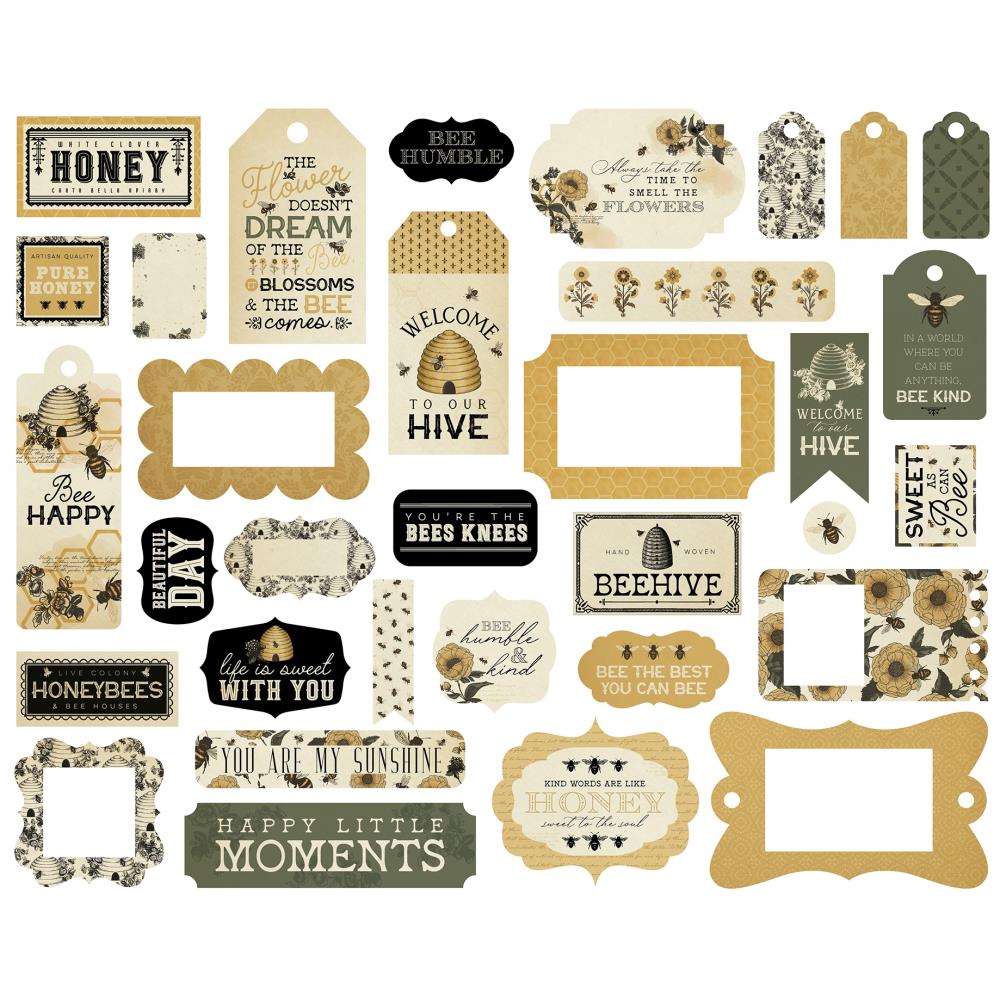 Carta Bella Honey Bee Frames And Tags cbhb450025 Farm Sentiments