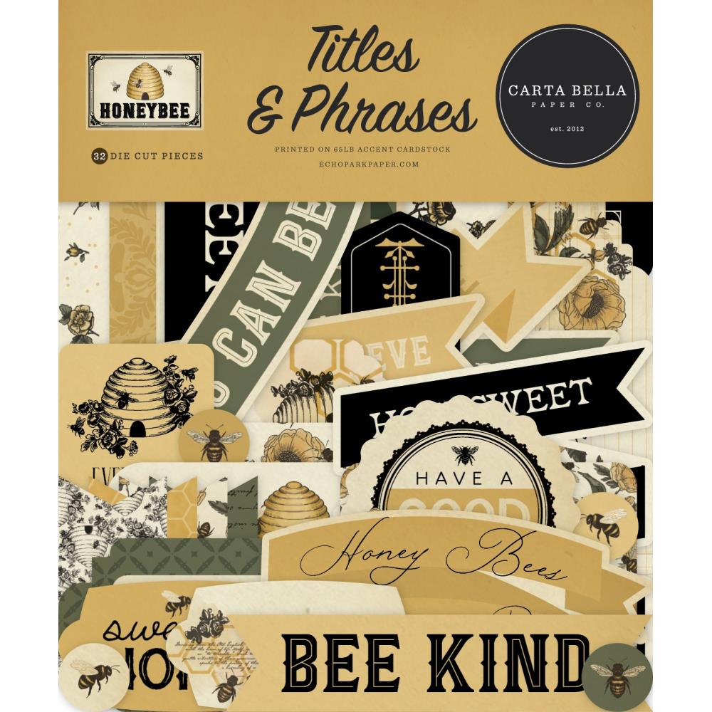 Carta Bella Honey Bee Titles And Phrases cbhb450032