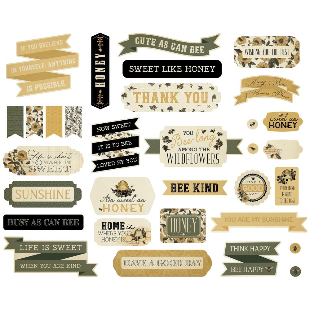 Carta Bella Honey Bee Titles And Phrases cbhb450032 Farm Sentiments