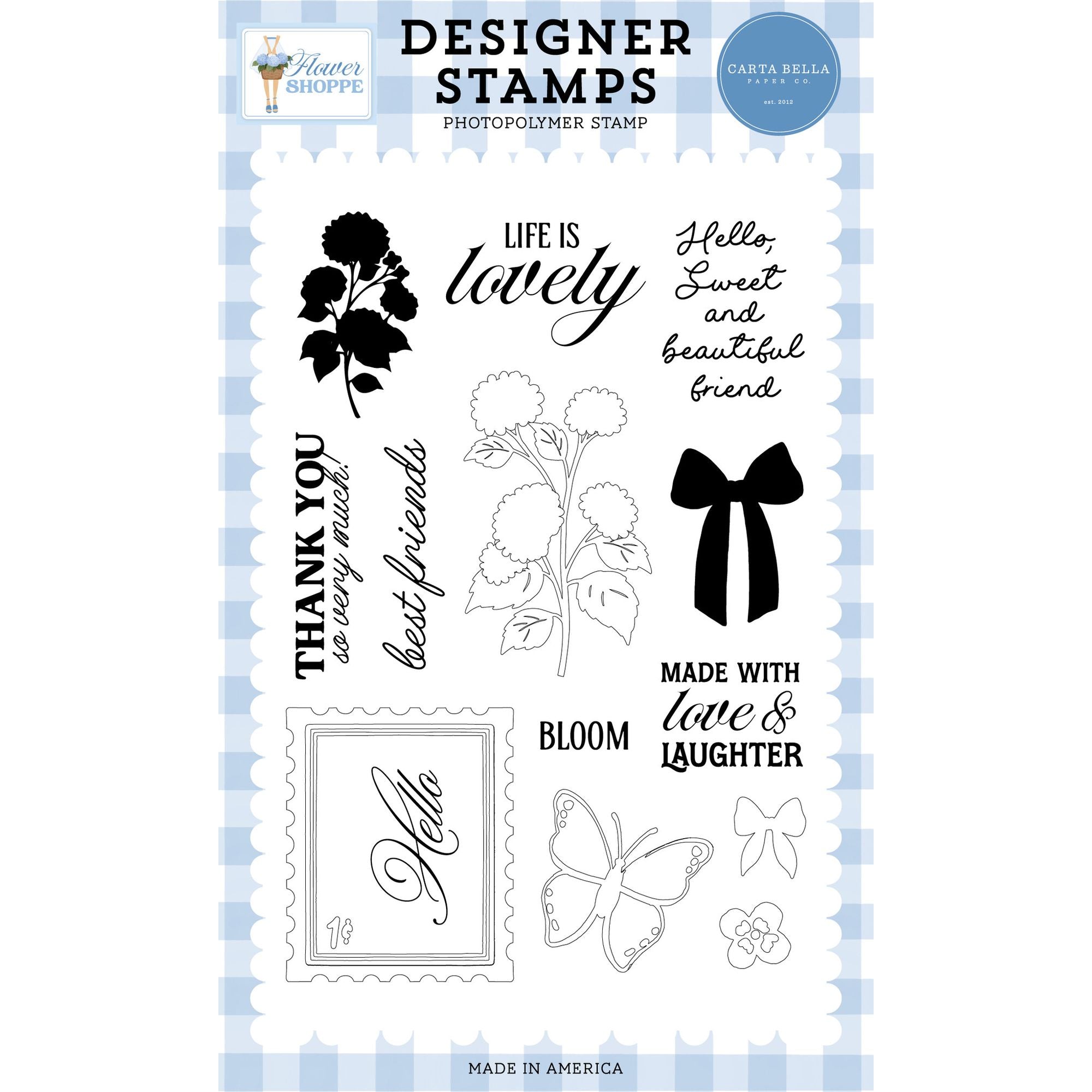 Carta Bella Hydrangea Clear Stamps cbfs505041