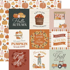 Carta Bella It's Autumn 12 x 12 Collection Kit cbia452016 4X4 Journaling Cards