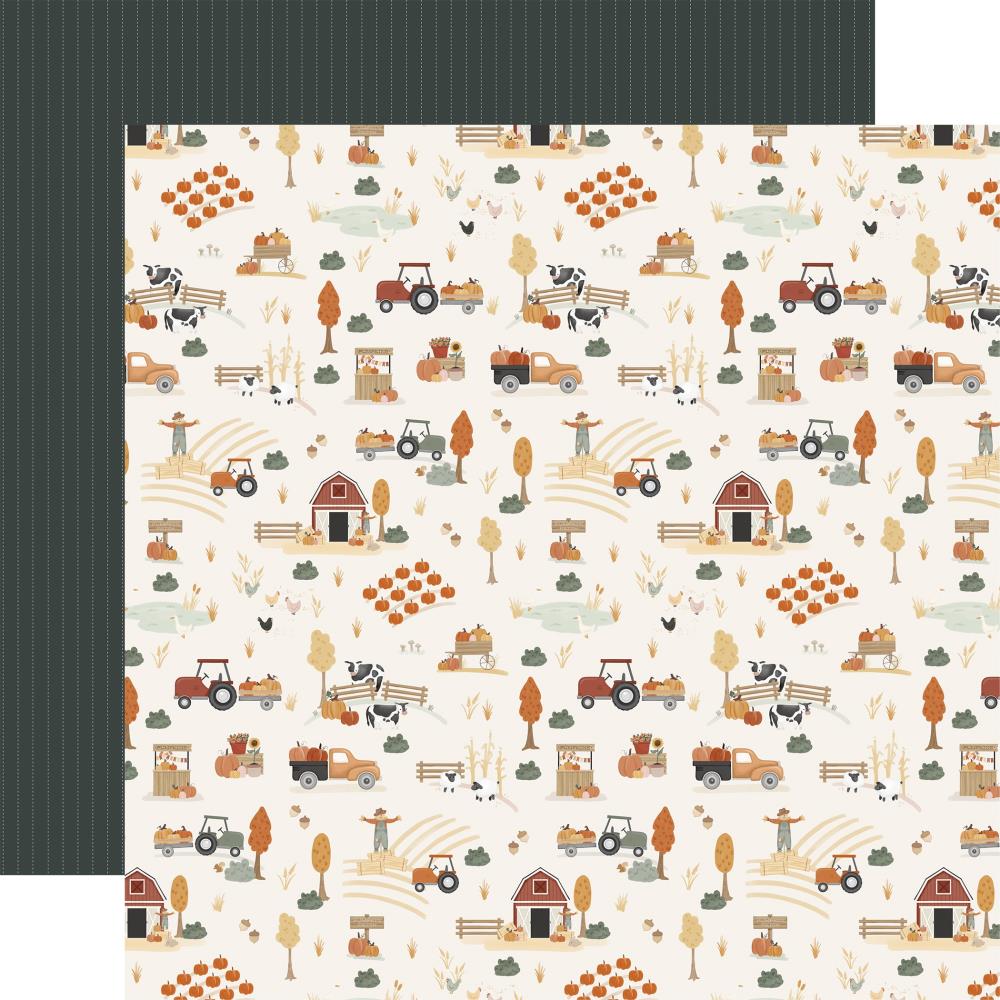 Carta Bella It's Autumn 12 x 12 Collection Kit cbia452016 Fall Farm Scene