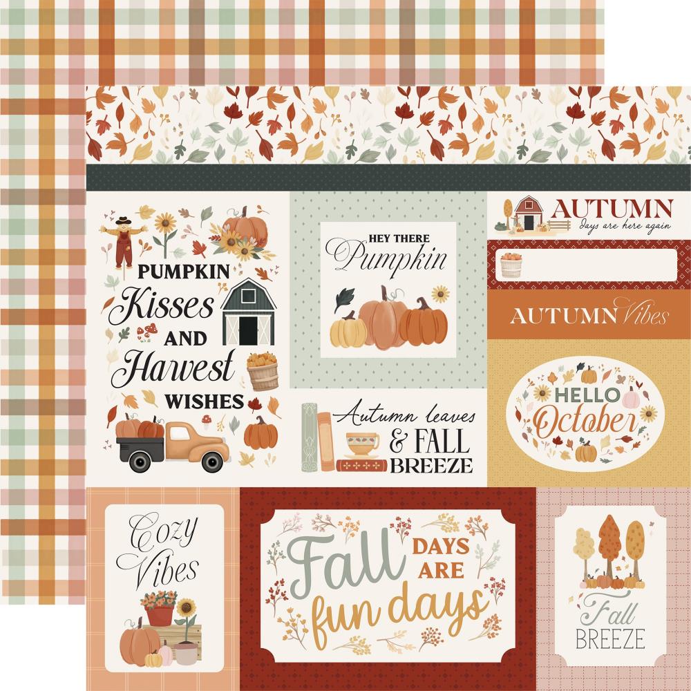 Carta Bella It's Autumn 12 x 12 Collection Kit cbia452016 Multi Journaling Cards