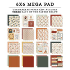 Carta Bella It's Autumn 6 x 6 Mega Paper Pad cbia452031 Detailed View