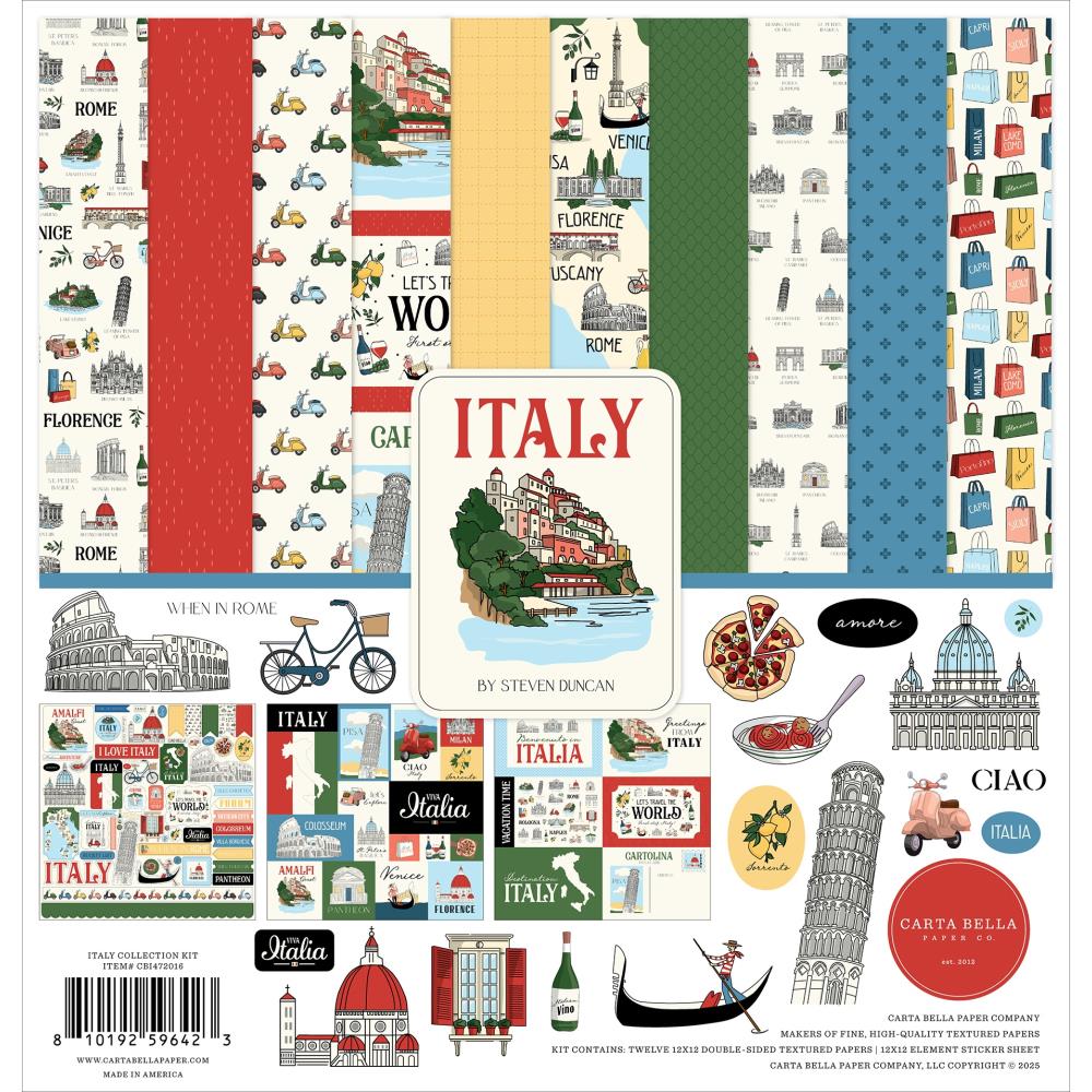 Carta Bella Italy 12 x 12 Collection Kit cbi472016