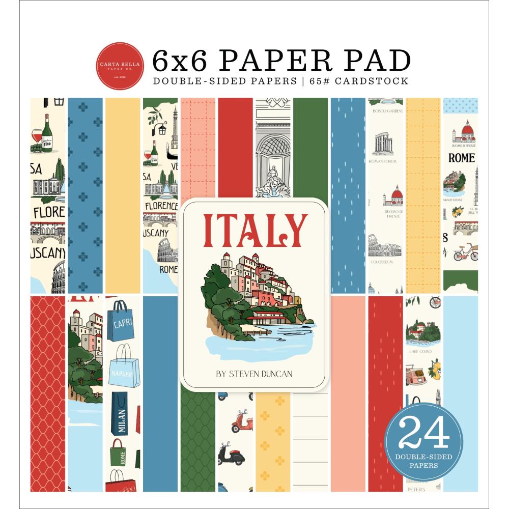 Carta Bella Italy 6 x 6 Paper Pad cbi472023