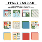 Carta Bella Italy 6 x 6 Paper Pad cbi472023 Travel Designs