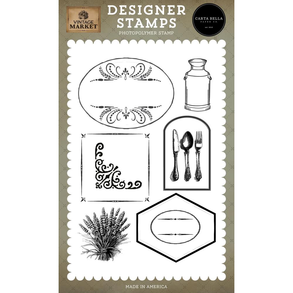 Carta Bella Lavender Bundle Clear Stamps cbvt449041