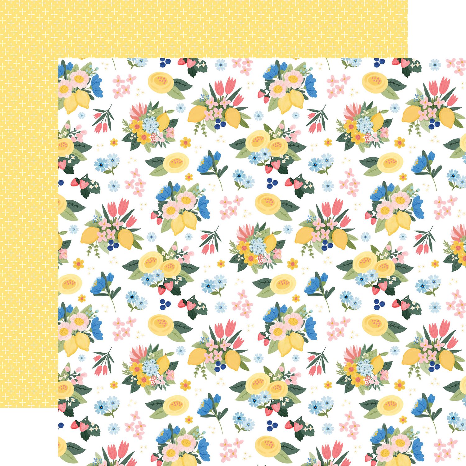 Carta Bella Lemonade 12 x 12 Collection Kit cble495016 Florals