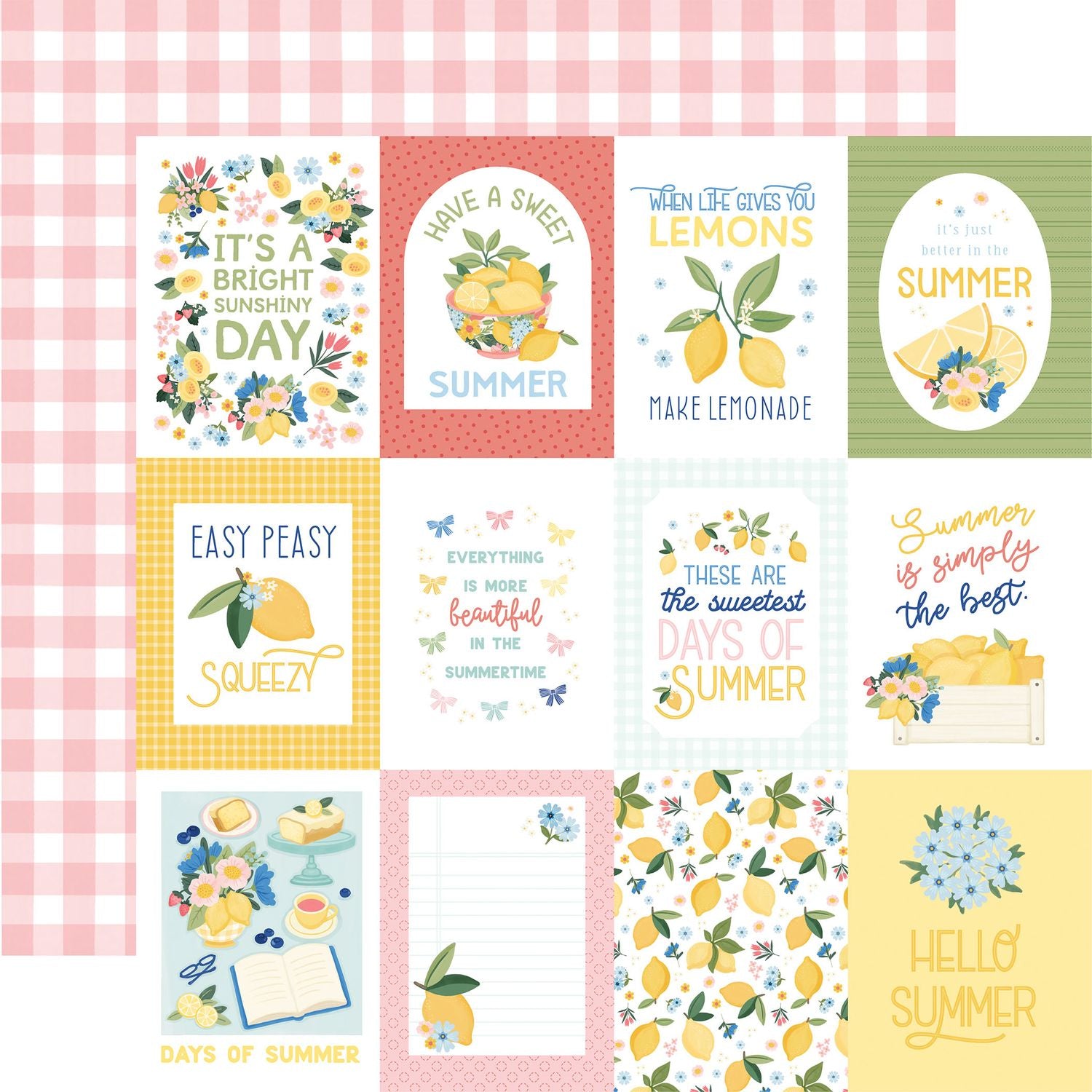 Carta Bella Lemonade 12 x 12 Collection Kit cble495016 Summer Sentiments
