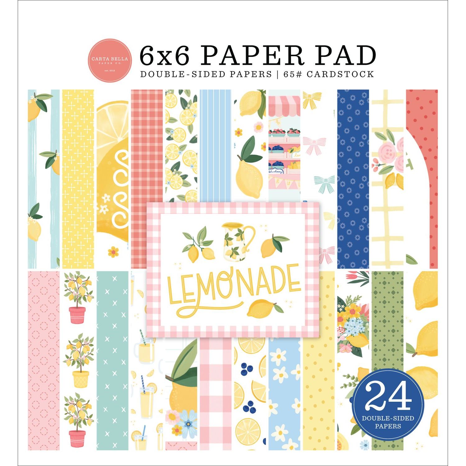 Carta Bella Lemonade 6 x 6 Paper Pad cble495023