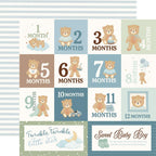 Carta Bella Little Lullabies Baby Boy 12 x 12 Collection Kit cblub485016 Monthly Journaling Cards