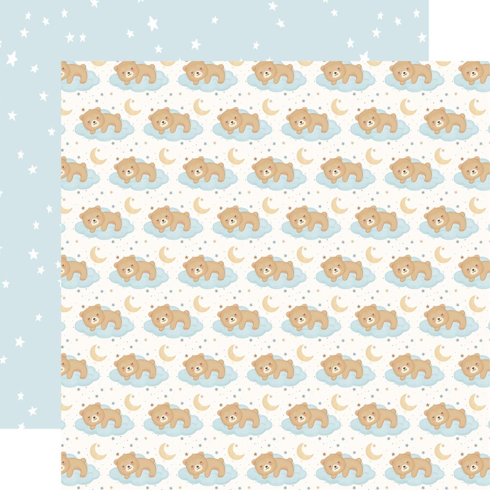 Carta Bella Little Lullabies Baby Boy 12 x 12 Collection Kit cblub485016 Sleepy Baby Bear