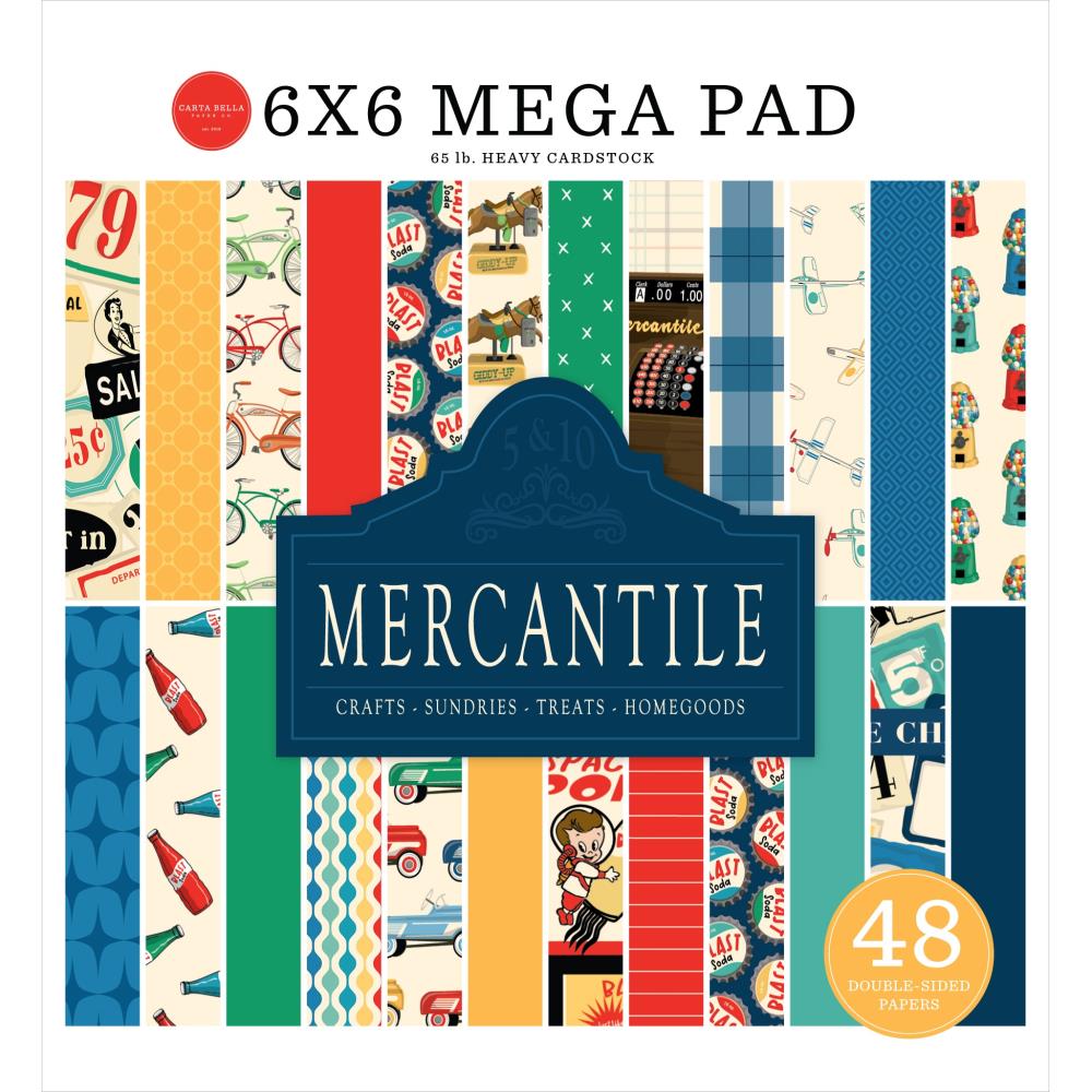 Carta Bella Mercantile 6 x 6 Mega Paper Pad cbm423031
