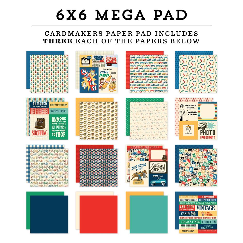 Carta Bella Mercantile 6 x 6 Mega Paper Pad cbm423031 Product Views