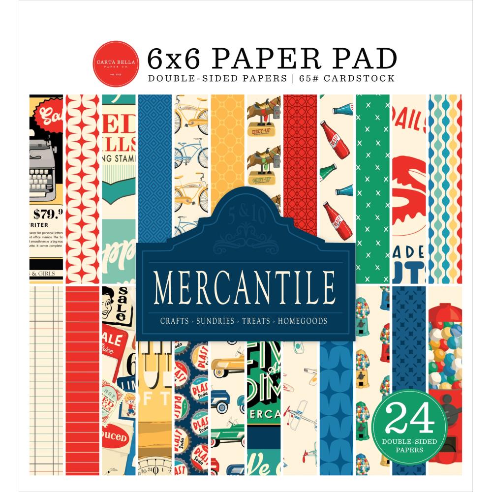 Carta Bella Mercantile 6 x 6 Paper Pad cbm423023