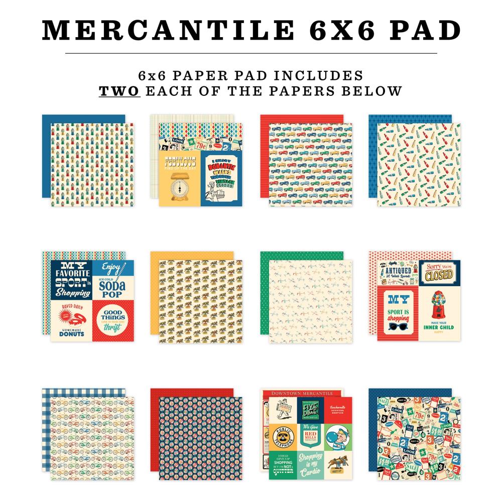 Carta Bella Mercantile 6 x 6 Paper Pad cbm423023 Product View