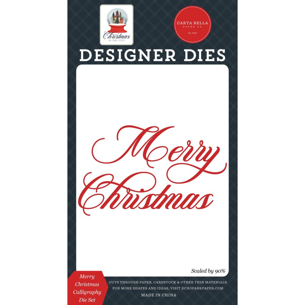 Carta Bella Merry Christmas Calligraphy Dies cbcic456040