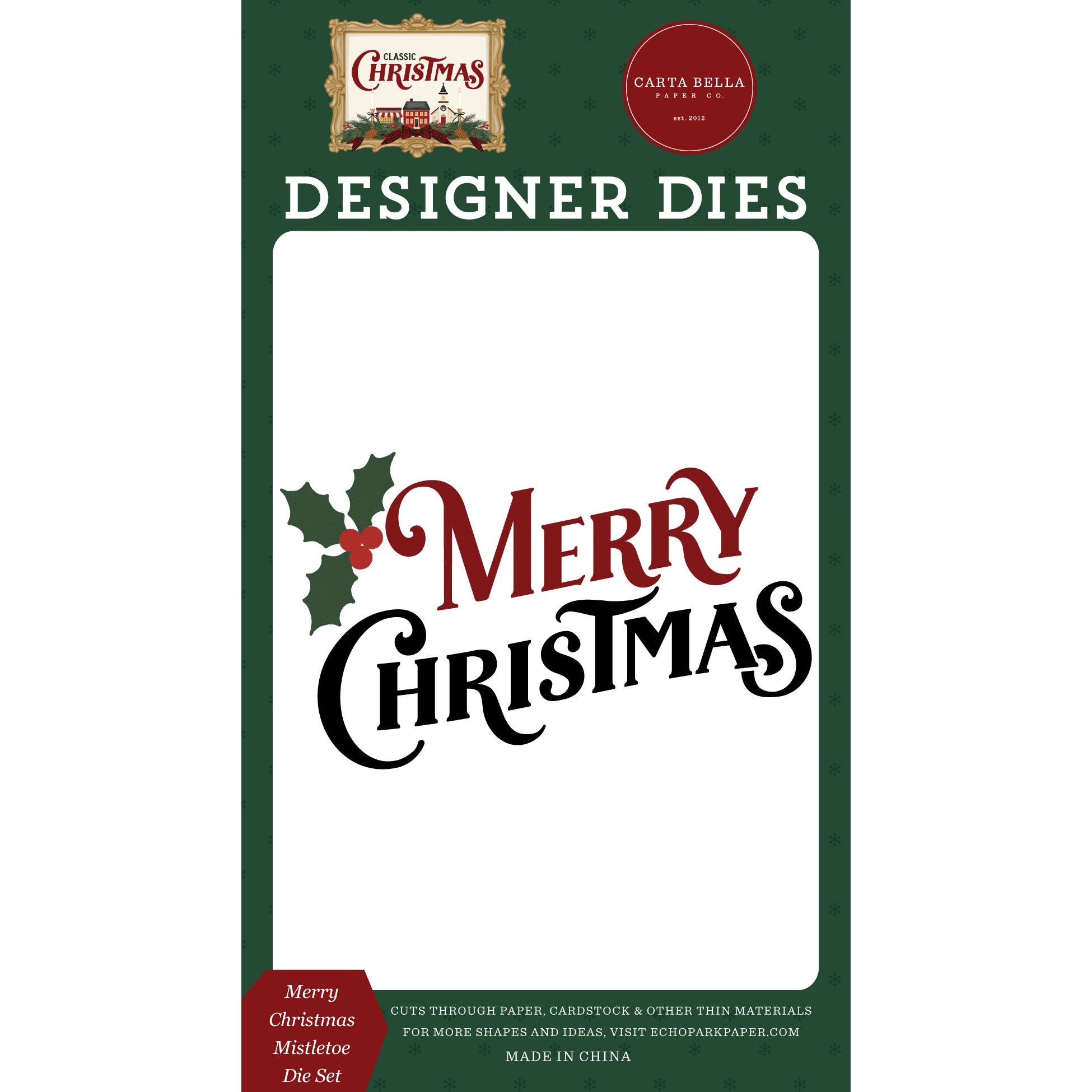 Carta Bella Merry Christmas Mistletoe Dies cbcc519041
