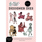 Carta Bella My French Girl Clear Stamps And Dies Bundle Dies Alone