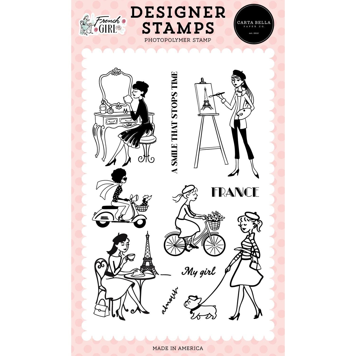 Carta Bella My French Girl Clear Stamps cbfg490044