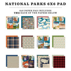Carta Bella National Parks 6 x 6 Paper Pad cbn443023 Detailed Images