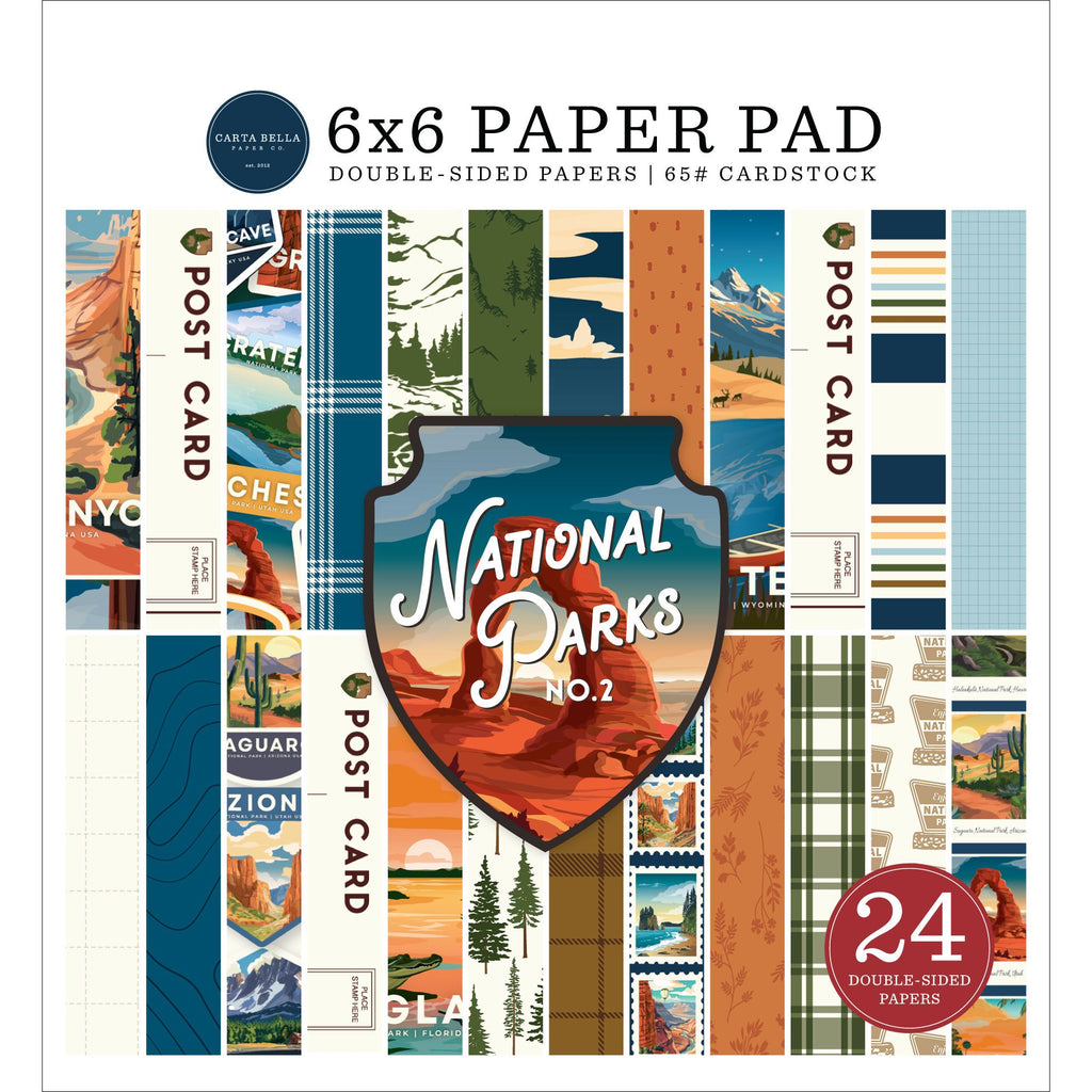 Carta Bella National Parks No. 2 6 x 6 Paper Pad cbnt504023