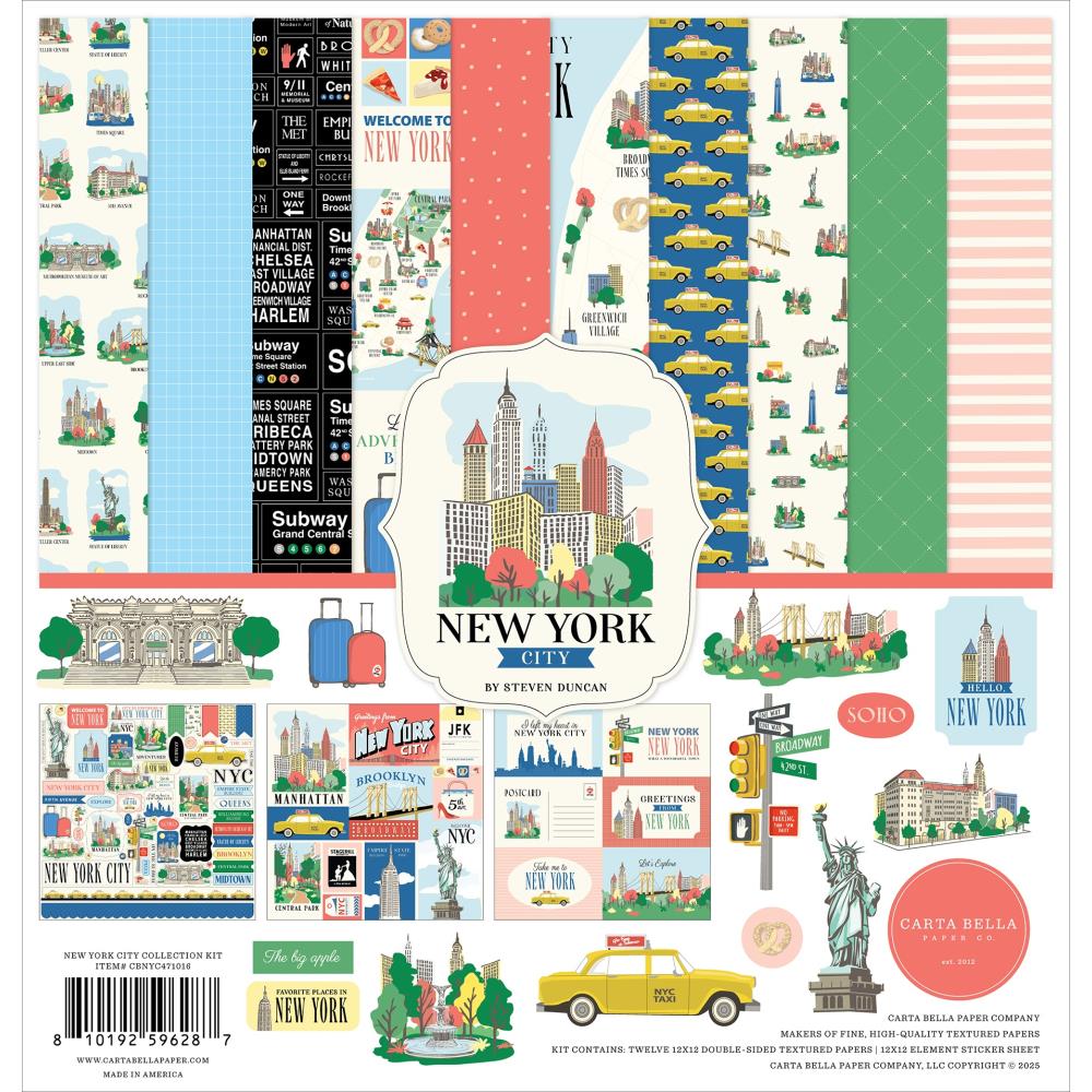Carta Bella New York City 12 x 12 Collection Kit cbnyc471016