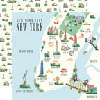 Carta Bella New York City 12 x 12 Collection Kit cbnyc471016 New York City Map