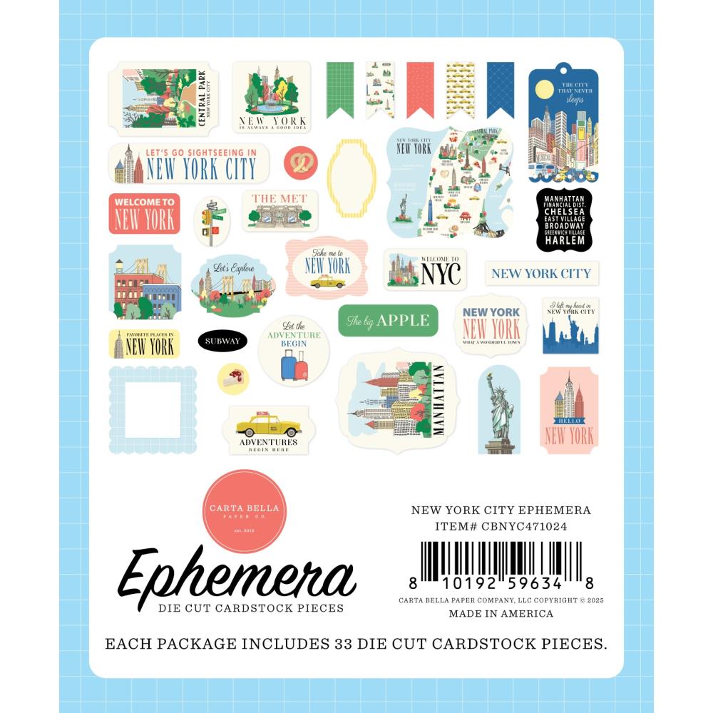 Carta Bella New York City Ephemera cbnyc471024 Packaging View