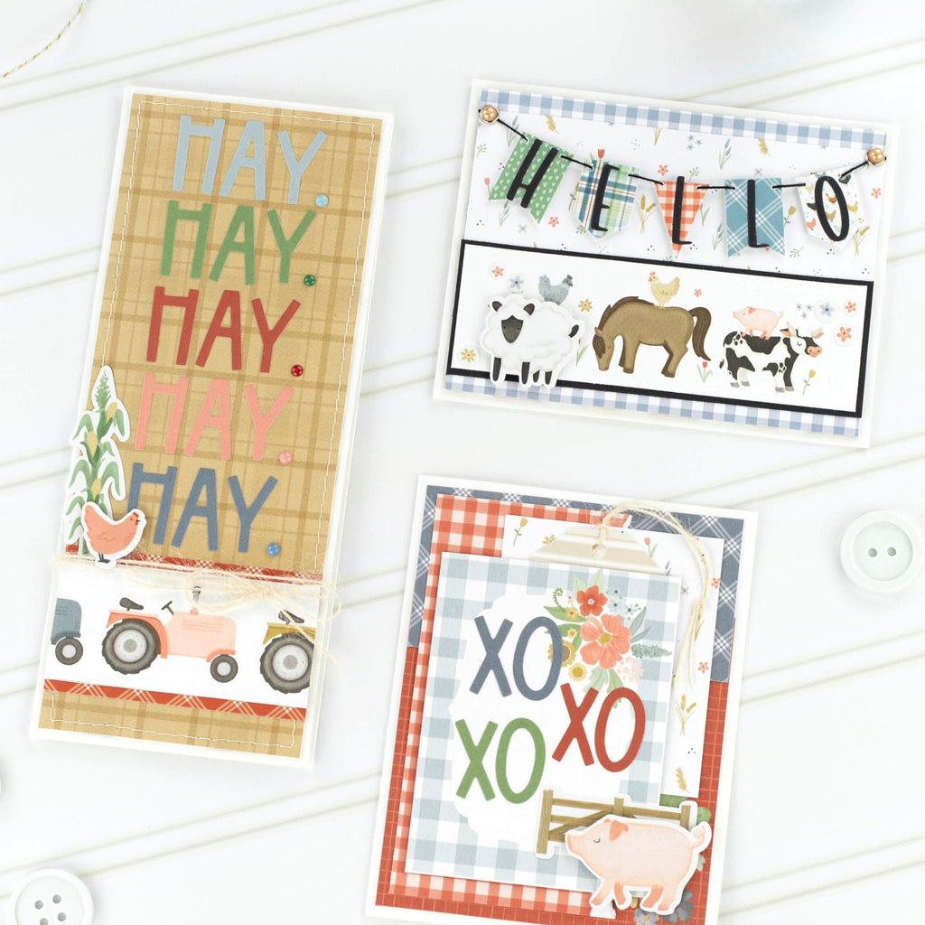 Carta Bella On The Farm 6 x 6 Paper Pad cbotf422023 Animal Cards
