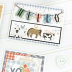 Carta Bella On The Farm 6 x 6 Paper Pad cbotf422023 Animal Hello Card