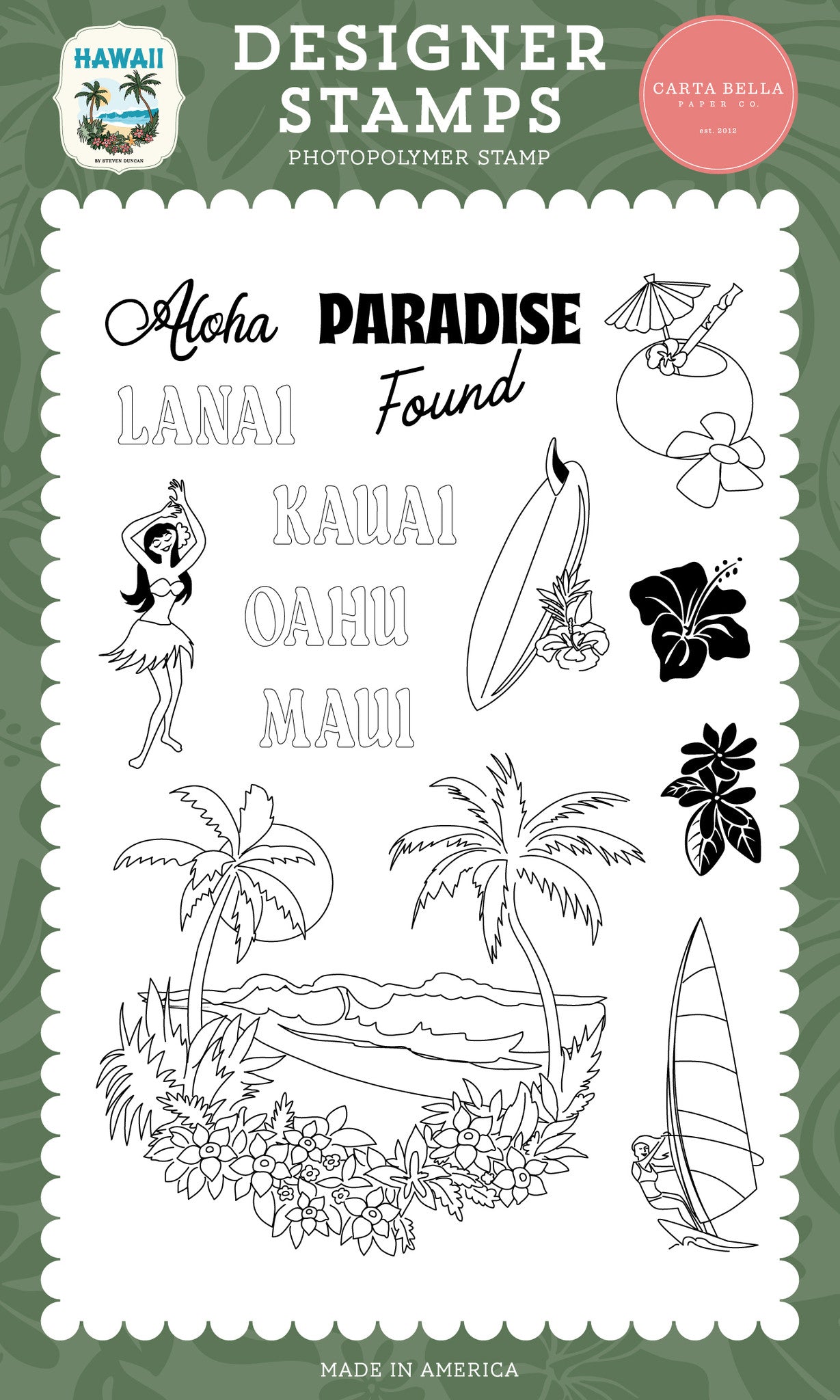 Carta Bella Paradise Cities Clear Stamps cbhi507041