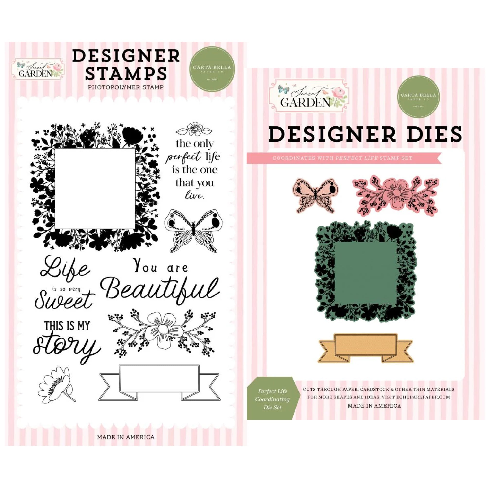 Carta Bella Perfect Life Stamps And Dies Bundle