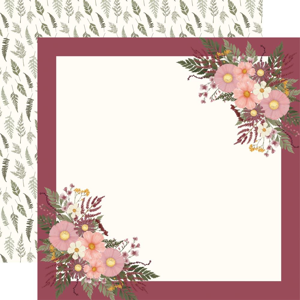 Carta Bella Pressed Floral 12 x 12 Collection Kit cbpf473016 Full Of Magic Floral Frame