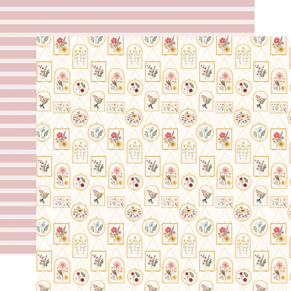 Carta Bella Pressed Floral 12 x 12 Collection Kit cbpf473016 Pressed Golden Frames