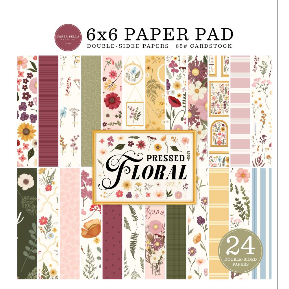 Carta Bella Pressed Floral 6 x 6 Paper Pad cbpf473023